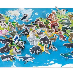3D kartonske edukativne puzzle – Ugrožene životinje