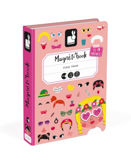 Magnetibook kutija sa magnetima – Smešna lica, devojčica