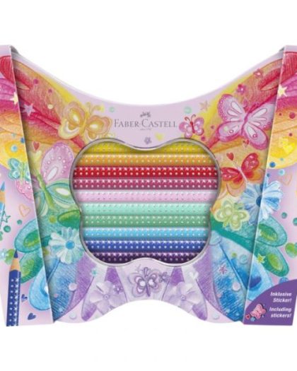 Drvene bojice Grip Sparkle Faber-Castell 1/20 Leptir