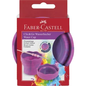 Čaša Clic and Go Faber-Castell Pink ljubičasta