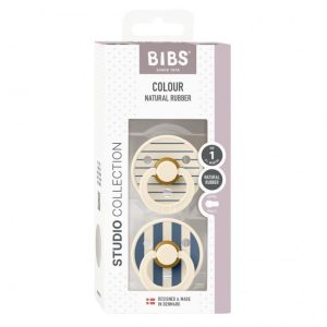 Bibs Size 1 – Studio collection Pin Steel blue mix