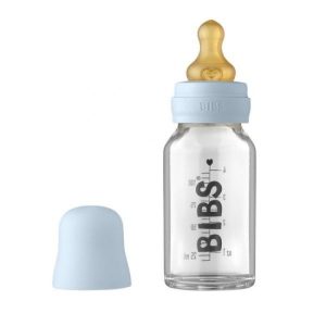 Bibs – Staklena flašica 110ml Baby Blue